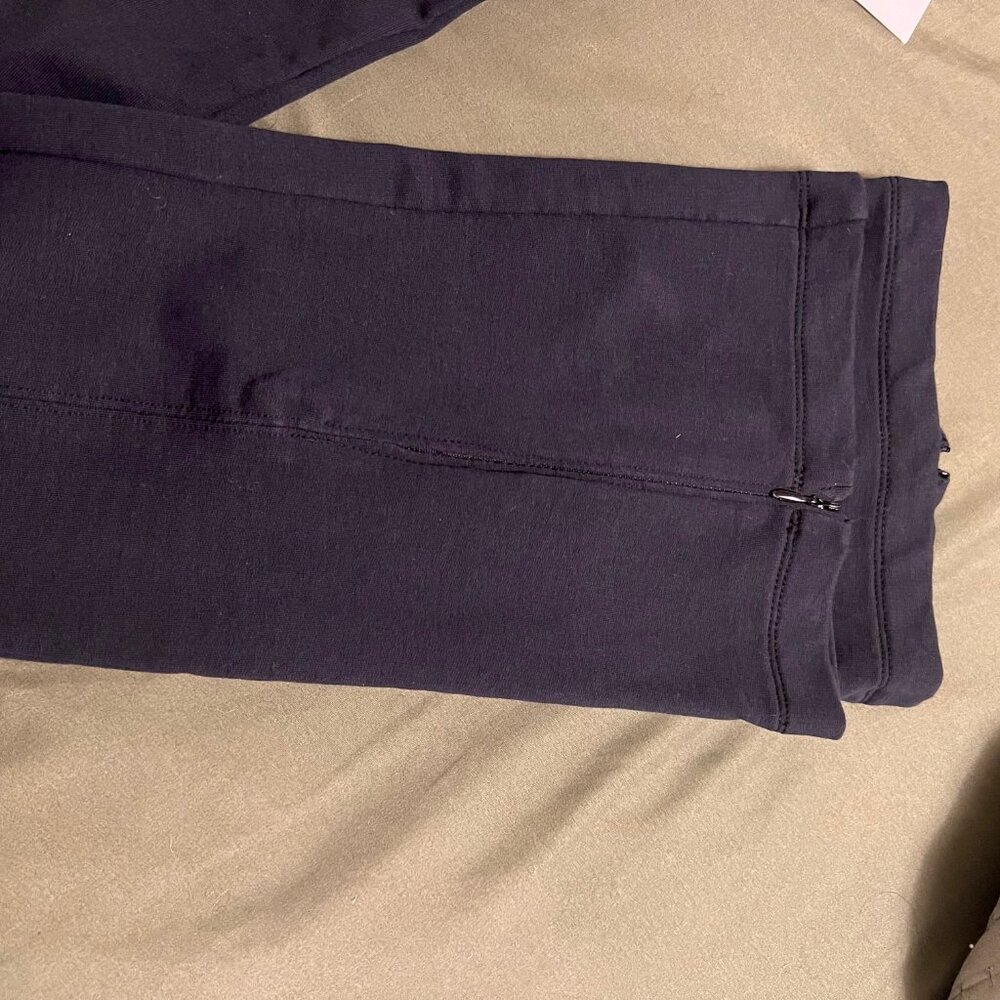 Anthropologie Black yoga pants with zippers size XS - Picture 9 of 10